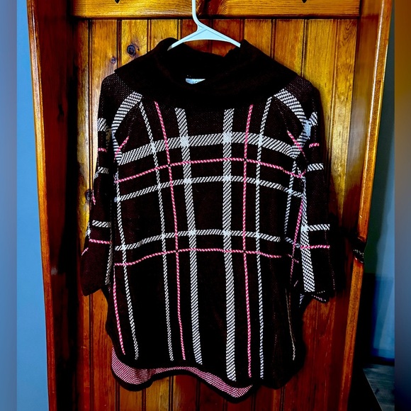 LOFT petite holiday sweater poncho turtleneck new‎ with tags size XS - Picture 1 of 6